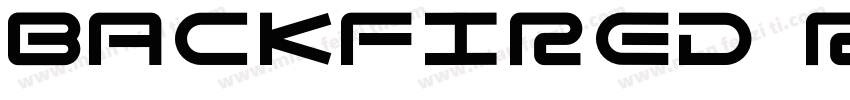 Backfired Regular字体转换